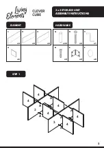 Предварительный просмотр 2 страницы LIVING ELEMENTS Clever Cube 587725 Assembly Instructions