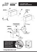 Предварительный просмотр 2 страницы LIVING ELEMENTS Clever Cube Compact 423291 Assembly Instructions