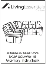 Living Essentials BROOKLYN SECTIONAL Assembly Instructions Manual предпросмотр