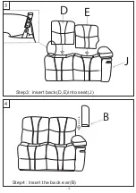 Предварительный просмотр 5 страницы Living Essentials BROOKLYN SECTIONAL Assembly Instructions Manual