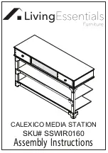 Living Essentials CALEXICO SSWIR0160 Assembly Instructions Manual предпросмотр