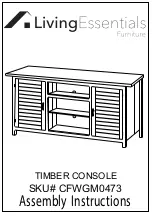 Living Essentials CFWGM0473 Assembly Instructions Manual предпросмотр