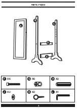 Предварительный просмотр 5 страницы Living Essentials Daisy Jewelry Cabinet BMSWWH0116 Assembly Instruction Manual