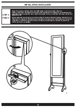 Предварительный просмотр 10 страницы Living Essentials Daisy Jewelry Cabinet BMSWWH0116 Assembly Instruction Manual