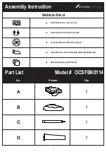 Предварительный просмотр 3 страницы Living Essentials Forte Wobble Stool OCSFBK0114 Use And Care Manual