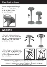 Предварительный просмотр 6 страницы Living Essentials Forte Wobble Stool OCSFBK0114 Use And Care Manual