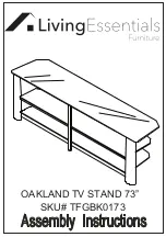 Living Essentials Oakland 73 Assembly Instruction Manual предпросмотр