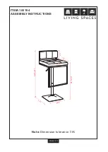 Предварительный просмотр 4 страницы Living Spaces 100194 Assembly Instructions