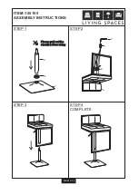 Предварительный просмотр 3 страницы Living Spaces 100195 Assembly Instructions