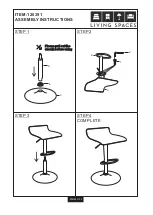 Предварительный просмотр 3 страницы Living Spaces 120391 Assembly Instructions