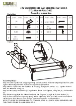 Предварительный просмотр 2 страницы Living Spaces 17C212A-W-LS-3D Assembly Instruction