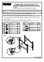 Предварительный просмотр 2 страницы Living Spaces 214995 Assembly Instructions