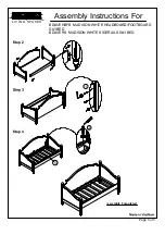 Предварительный просмотр 3 страницы Living Spaces 214995 Assembly Instructions