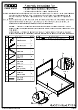 Предварительный просмотр 1 страницы Living Spaces 255019 Assembly Instructions