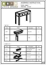 Предварительный просмотр 1 страницы Living Spaces 277230 Assembly Instruction