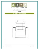 Living Spaces 288045 Assembly Instructions Manual предпросмотр