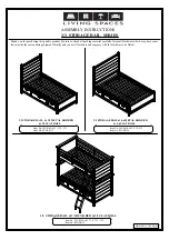 Предварительный просмотр 1 страницы Living Spaces 3/3 STORAGE RAIL & 3/3 METAL ROD BED & 3/3 SLAT ROLL Assembly Instructions