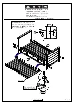 Предварительный просмотр 5 страницы Living Spaces 3/3 STORAGE RAIL & 3/3 METAL ROD BED & 3/3 SLAT ROLL Assembly Instructions