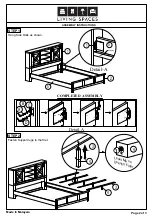 Предварительный просмотр 2 страницы Living Spaces 305-P234171 Assembly Instructions