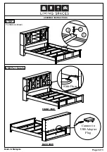 Предварительный просмотр 3 страницы Living Spaces 305-P234171 Assembly Instructions