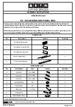 Предварительный просмотр 1 страницы Living Spaces 305-P234180 Assembly Instructions