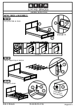 Предварительный просмотр 2 страницы Living Spaces 305-P235181 Assembly Instructions