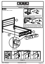 Предварительный просмотр 2 страницы Living Spaces 305-P236173 Assembly Instructions