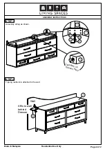 Предварительный просмотр 2 страницы Living Spaces 305-P241100 Assembly Instructions