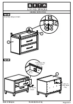 Предварительный просмотр 2 страницы Living Spaces 305-P241140 Assembly Instructions