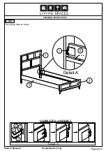 Предварительный просмотр 2 страницы Living Spaces 305-P241151 Assembly Instructions