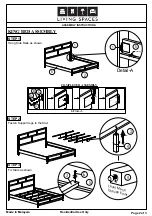 Предварительный просмотр 2 страницы Living Spaces 305-P241181 Aassembly Instructions