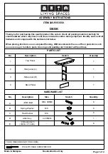Living Spaces 305-P253550 Assembly Instructions предпросмотр