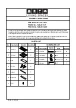 Предварительный просмотр 1 страницы Living Spaces 305-S178-131A Assembly Instructions