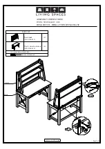 Предварительный просмотр 2 страницы Living Spaces 305-S360-413 Assembly Instructions