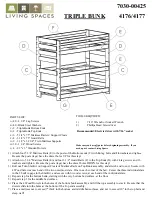 Предварительный просмотр 2 страницы Living Spaces 4176 Assembly Instructions