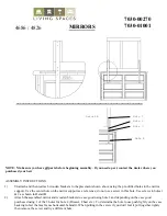 Предварительный просмотр 2 страницы Living Spaces 4686 Assembly Instructions