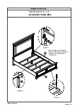 Предварительный просмотр 2 страницы Living Spaces 5/0 QUEEN PANEL BED 305-P158170 Assembly Instructions