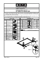 Предварительный просмотр 1 страницы Living Spaces 5/0 QUEEN STORAGE BED 305-P158170 Assembly Instructions