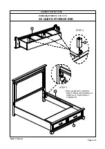 Предварительный просмотр 2 страницы Living Spaces 5/0 QUEEN STORAGE BED 305-P158170 Assembly Instructions