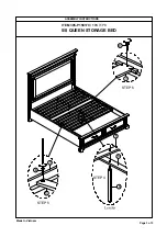 Предварительный просмотр 3 страницы Living Spaces 5/0 QUEEN STORAGE BED 305-P158170 Assembly Instructions