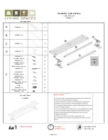 Предварительный просмотр 1 страницы Living Spaces 53004612 Assembly Instructions