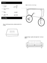 Предварительный просмотр 2 страницы Living Spaces 6020 3S ALLIE SOFA Assembly Instruction