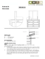 Предварительный просмотр 2 страницы Living Spaces 7030-00270 Assembly Instructions