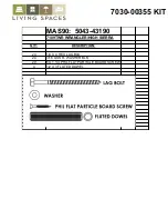Предварительный просмотр 1 страницы Living Spaces 7109TWR Assembly Instructions