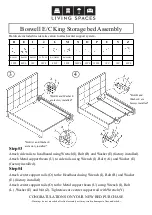 Предварительный просмотр 2 страницы Living Spaces Boswell E Assembly