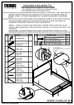 Предварительный просмотр 1 страницы Living Spaces BRANDON 255018 Assembly Instructions