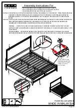 Предварительный просмотр 3 страницы Living Spaces BRANDON 255018 Assembly Instructions