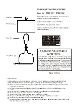 Living Spaces BTLP-001 Assembly Instructions предпросмотр