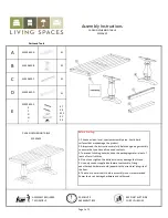 Living Spaces CADEN 51030655 Assembly Instructions предпросмотр