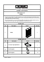 Living Spaces CHINA 305-S178-140 Assembly Instructions предпросмотр